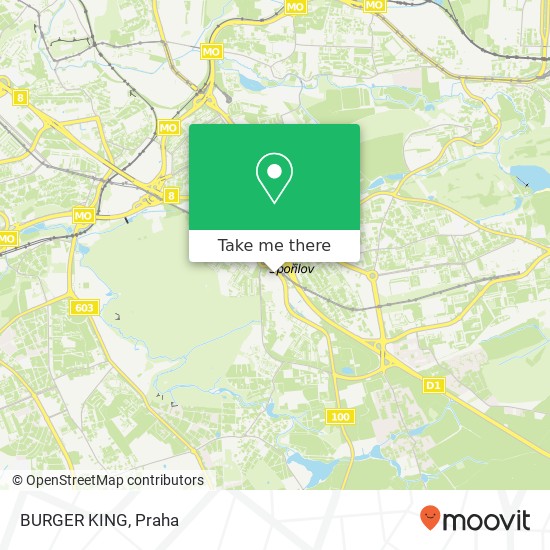 BURGER KING, Roztylská 2321 / 19 148 00 Praha mapa