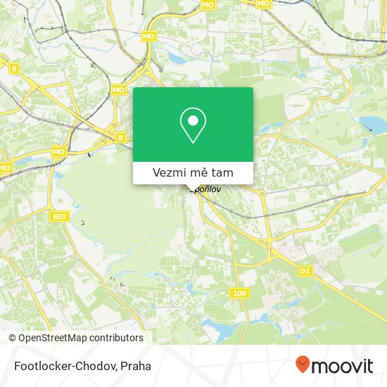 Footlocker-Chodov, Roztylská 2321 / 19 148 00 Praha mapa