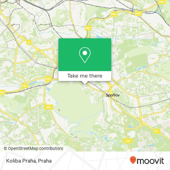 Koliba Praha, Gregorova 148 00 Praha mapa