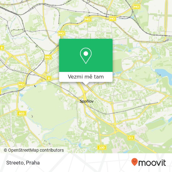 Streeto, Türkova Praha mapa