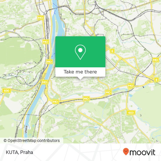 KUTA, Zelený pruh 97 140 00 Praha mapa