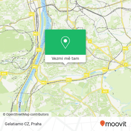 Gelatiamo CZ, Zelený pruh 1560 / 99 147 00 Praha mapa