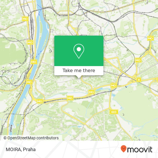 MOIRA, Antala Staška 20 140 00 Praha mapa
