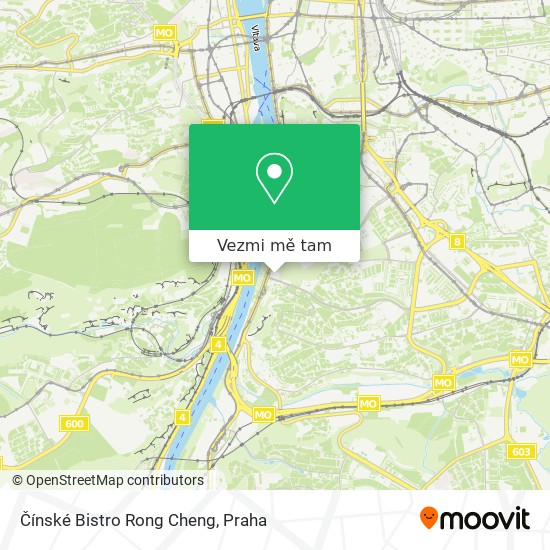 Čínské Bistro Rong Cheng mapa