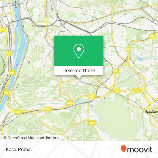 Kara, Budějovická 64 140 00 Praha mapa