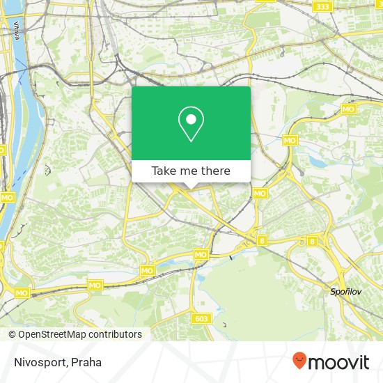 Nivosport, Vyskočilova 2 140 00 Praha mapa