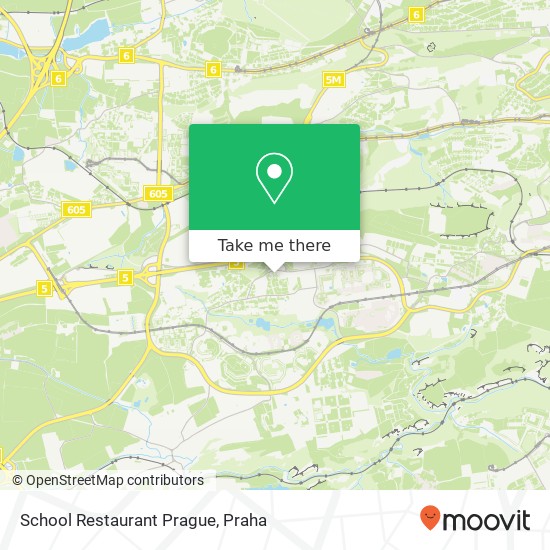 School Restaurant Prague, Smetáčkova 155 00 Praha mapa