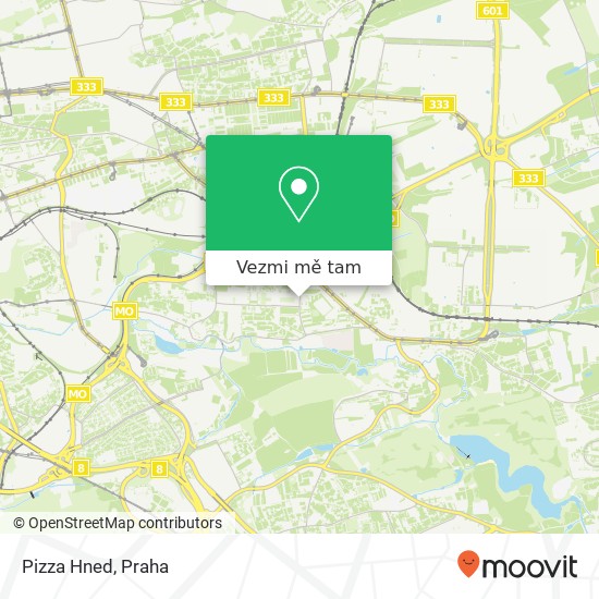 Pizza Hned, Topolová 16 106 00 Praha mapa