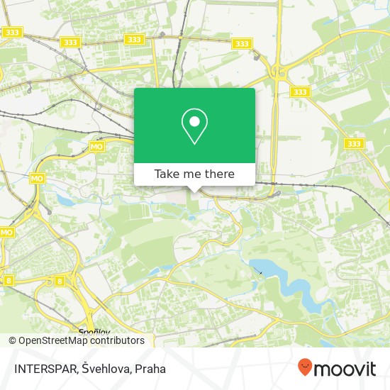 INTERSPAR, Švehlova, Švehlova 102 00 Praha mapa