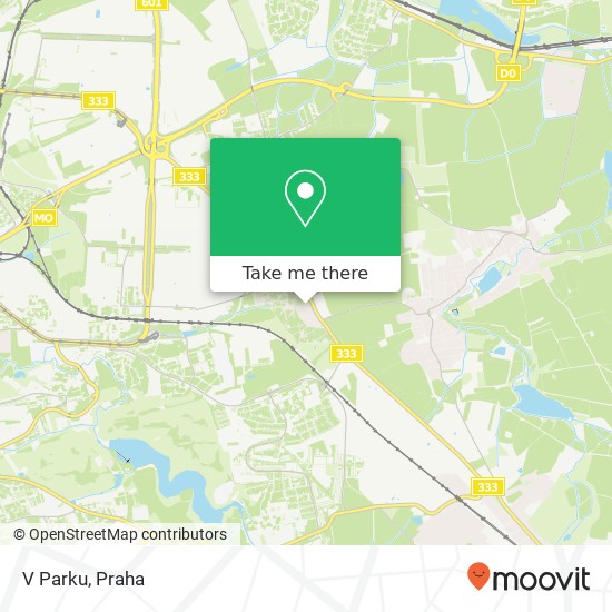 V Parku, Za Kovárnou 109 00 Praha mapa