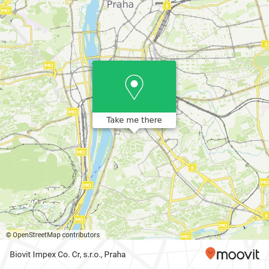 Biovit Impex Co. Cr, s.r.o., Sinkulova 683 / 34 147 00 Praha mapa