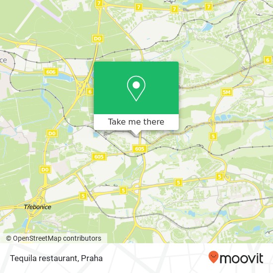 Tequila restaurant, Makovského 163 00 Praha mapa