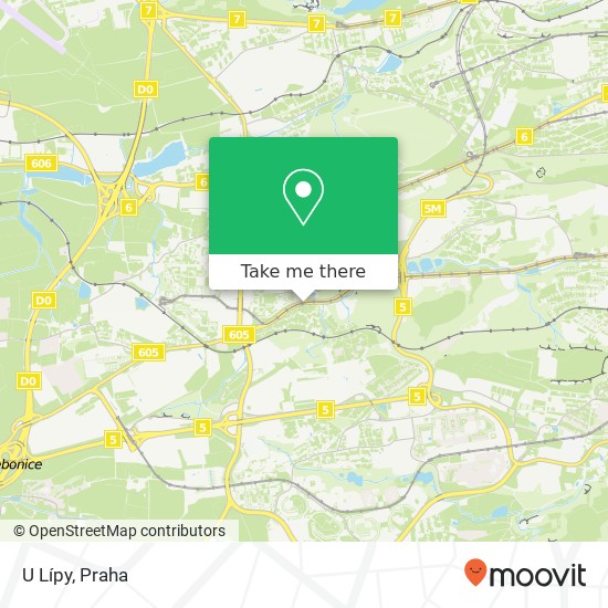 U Lípy, Plzeňská 237 163 00 Praha mapa