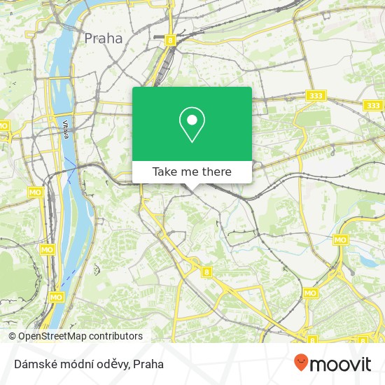 Dámské módní oděvy, Nuselská 13 140 00 Praha mapa