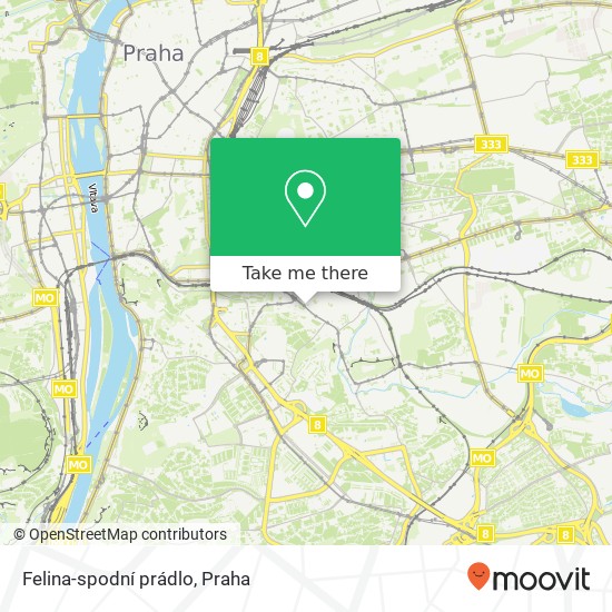 Felina-spodní prádlo, Nuselská 31 140 00 Praha mapa