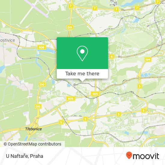 U Naftaře, Makovského 26 163 00 Praha mapa