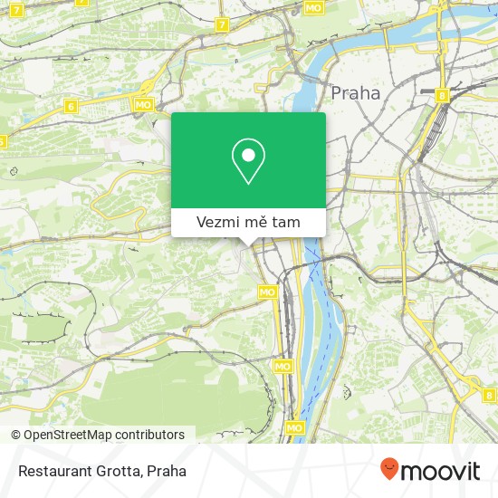 Restaurant Grotta, Ostrovského 365 / 7 150 00 Praha mapa