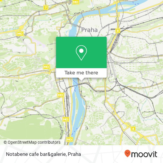 Notabene cafe bar&galerie, Na Hrobci 7 128 00 Praha mapa