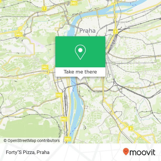 Forty"S Pizza, Vyšehradská 417 / 13 128 00 Praha mapa