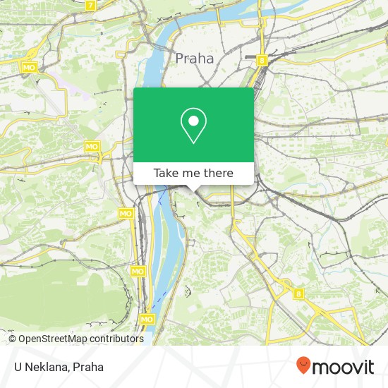 U Neklana, Neklanova 98 / 30 128 00 Praha mapa