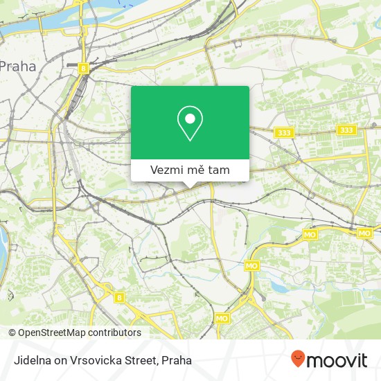 Jidelna on Vrsovicka Street, Vršovická 1429 / 68 101 00 Praha mapa