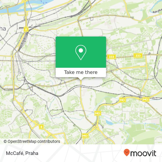 McCafé, U Slavie 100 00 Praha mapa