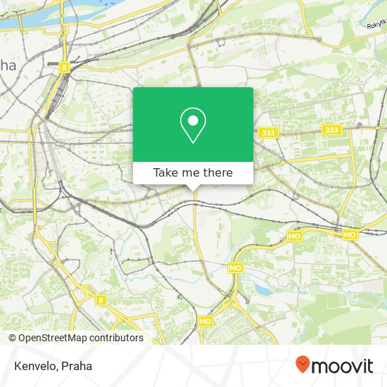 Kenvelo, U Slavie 100 00 Praha mapa