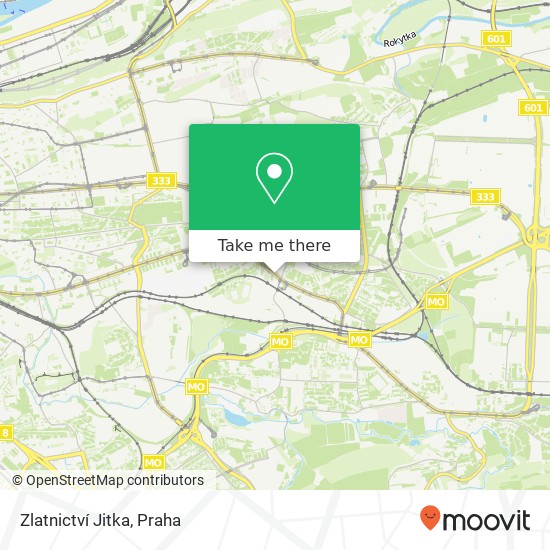 Zlatnictví Jitka, Průběžná 34 100 00 Praha mapa