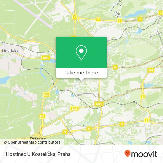 Hostinec U Kostelíčka, Žalanského 163 00 Praha mapa