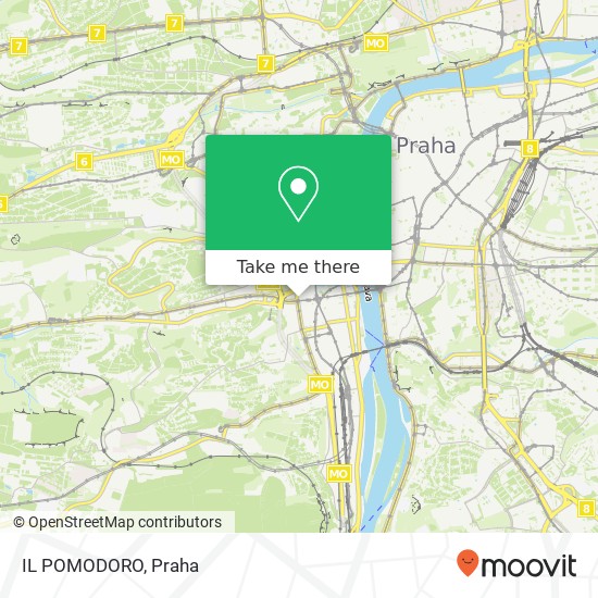 IL POMODORO, Plzeňská 8 150 00 Praha mapa