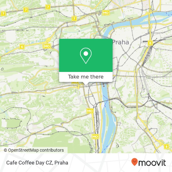Cafe Coffee Day CZ, Plzeňská 233 / 8 150 00 Praha mapa