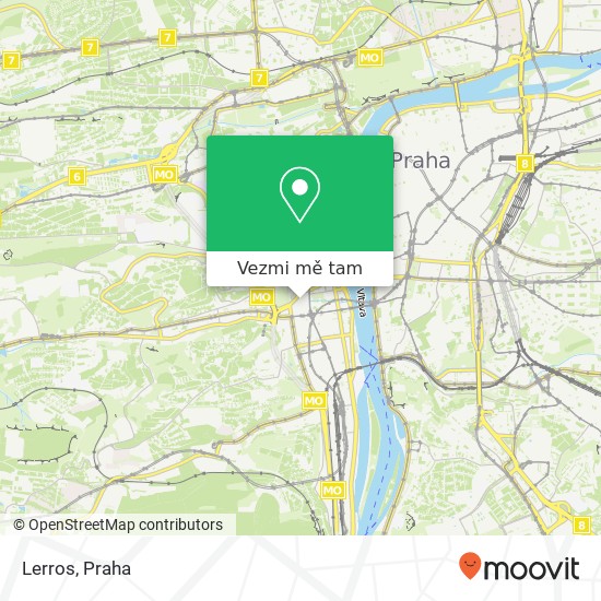 Lerros, Plzeňská 150 00 Praha mapa