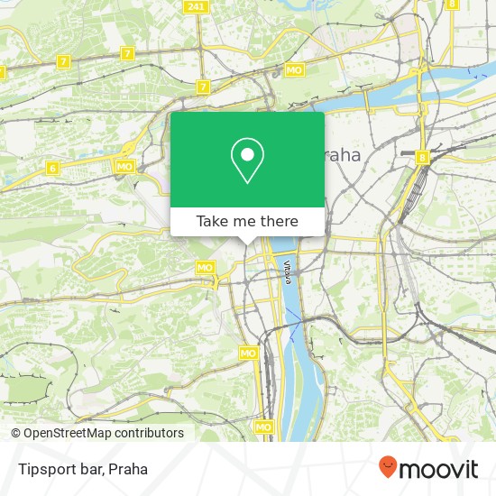 Tipsport bar mapa