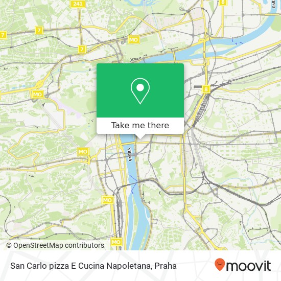 San Carlo pizza E Cucina Napoletana, Dittrichova 1942 / 20 120 00 Praha mapa