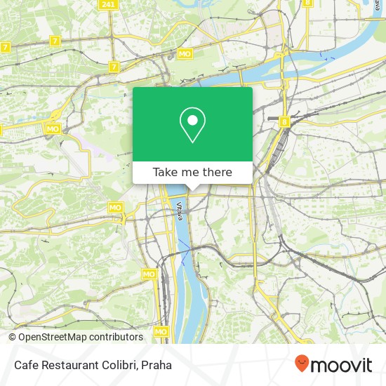 Cafe Restaurant Colibri, Dittrichova 1773 / 25 120 00 Praha mapa