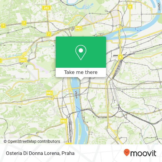 Osteria Di Donna Lorena, Vojtěšská 241 / 9 110 00 Praha mapa