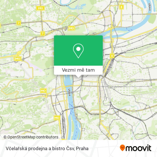 Včelařská prodejna a bistro Čsv mapa