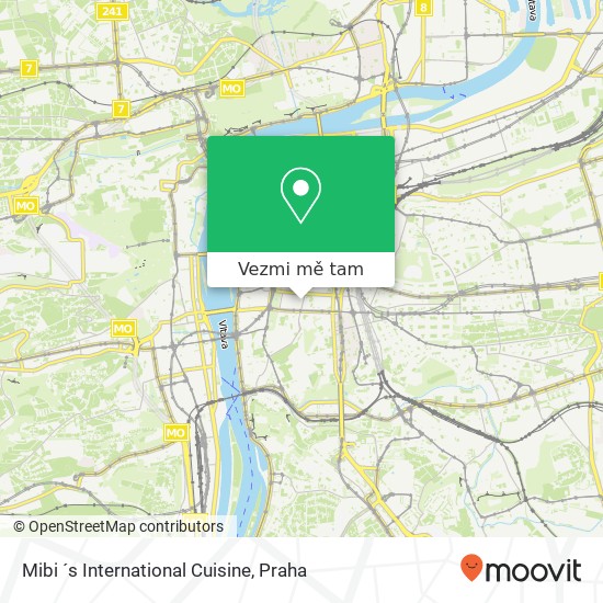 Mibi ´s International Cuisine, Štěpánská 539 / 9 120 00 Praha mapa