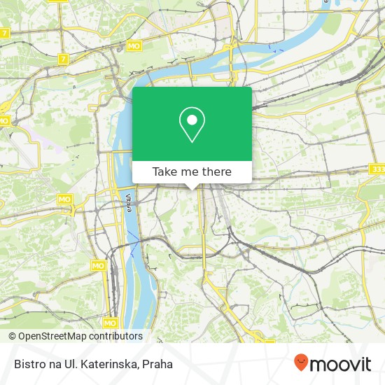 Bistro na Ul. Katerinska, Kateřinská 1476 / 36 120 00 Praha mapa