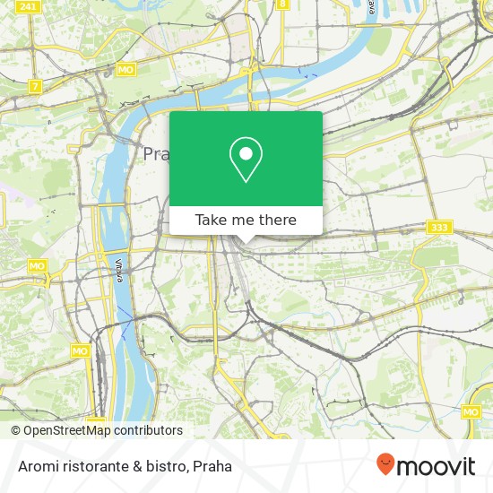 Aromi ristorante & bistro, náměstí Míru 1234 / 6 120 00 Praha mapa