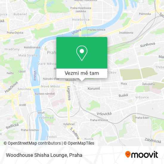 Woodhouse Shisha Lounge mapa