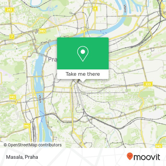 Masala, Mánesova 13 120 00 Praha mapa