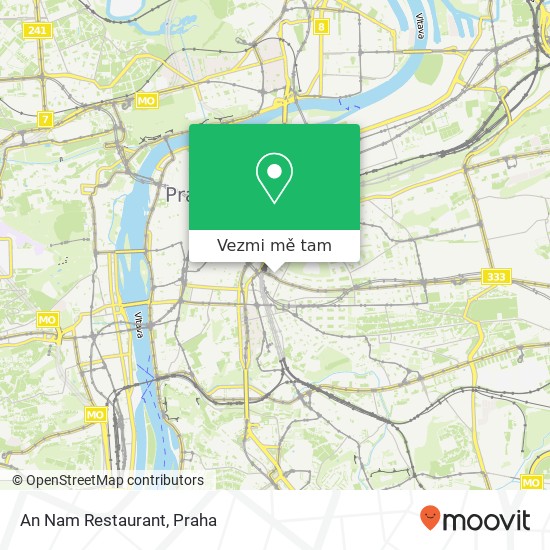 An Nam Restaurant, Balbínova 404 / 22 120 00 Praha mapa