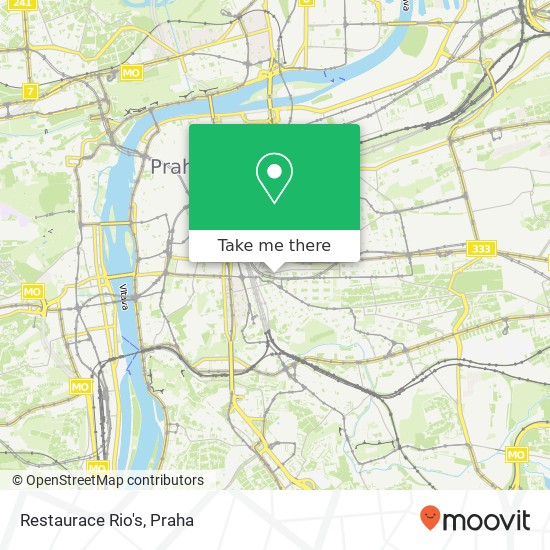 Restaurace Rio's, náměstí Míru 120 00 Praha mapa