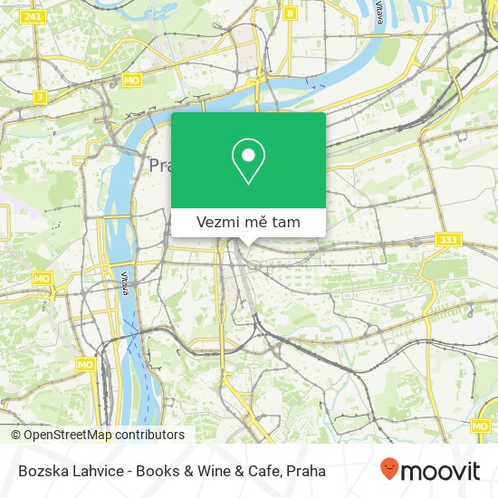 Bozska Lahvice - Books & Wine & Cafe, Italská 211 / 13 120 00 Praha mapa