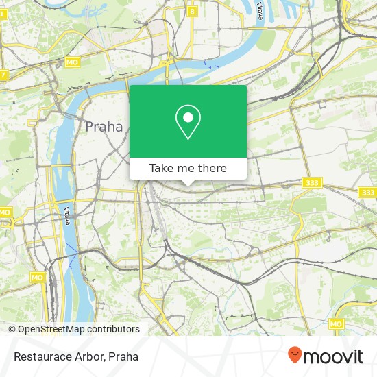 Restaurace Arbor, Mánesova 1168 / 52 120 00 Praha mapa