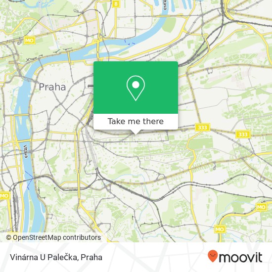 Vinárna U Palečka, Nitranská 22 130 00 Praha mapa