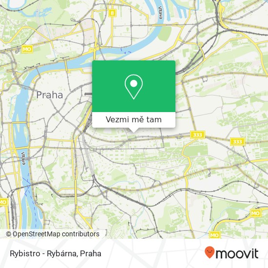 Rybistro - Rybárna, náměstí Jiřího z Poděbrad 1658 / 11 130 00 Praha mapa