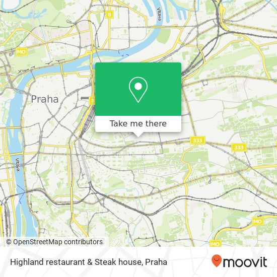 Highland restaurant & Steak house, Lucemburská 1610 / 9 130 00 Praha mapa