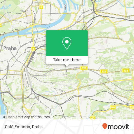 Café Emporio, Vinohradská 151 130 00 Praha mapa